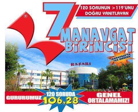 TEOG-2'DE 7 MANAVGAT BİRİNCİSİ BAŞARI'DAN!