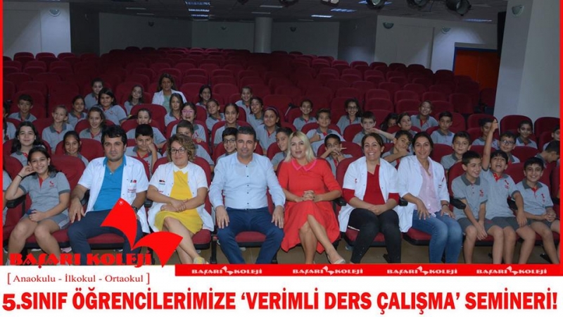 5.SINIF ÖĞRENCİLERİMİZE ‘VERİMLİ DERS ÇALIŞMA’ SEMİNERİ!