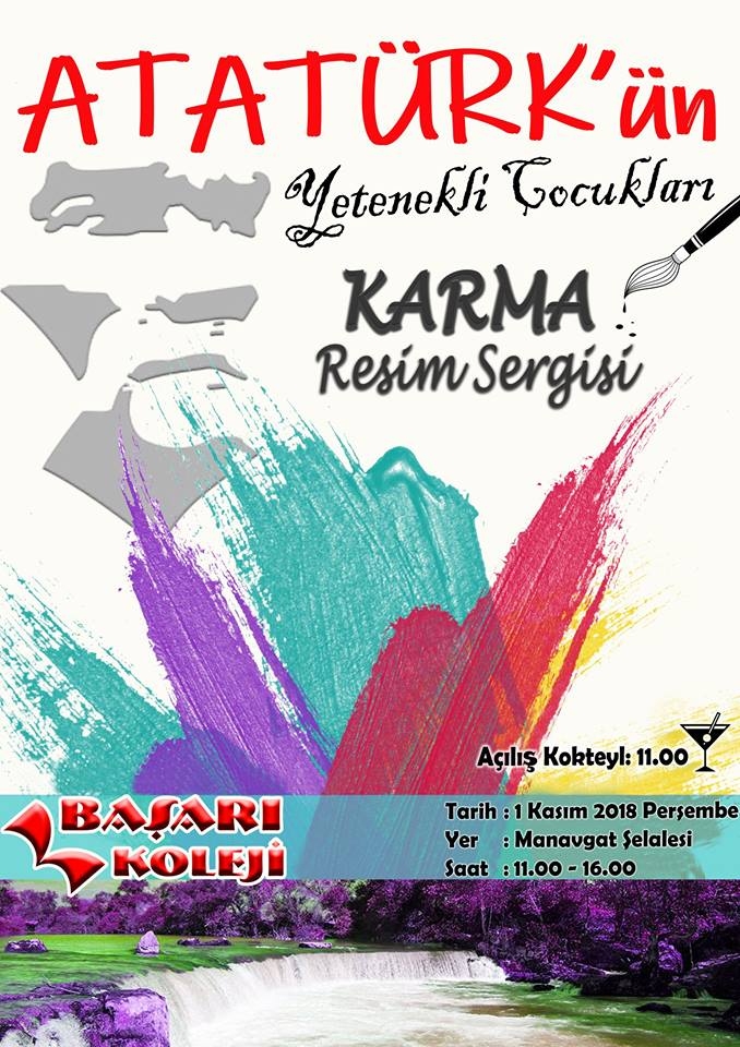 BAŞARI KOLEJİ'NDEN 'ATATÜRK'ÜN YETENEKLİ ÇOCUKLARI' KARMA RESİM SERGİSİ!