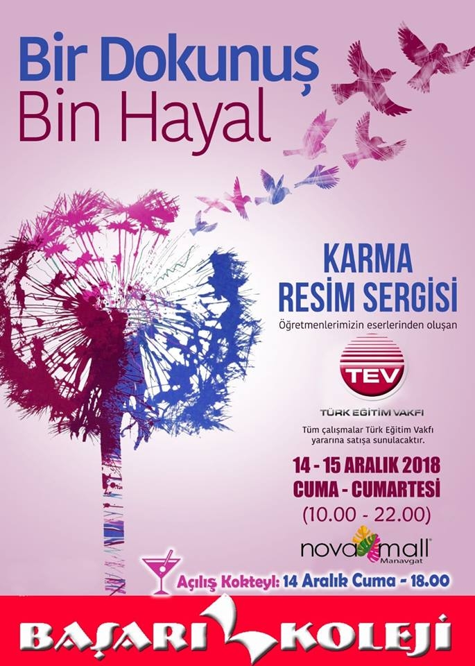 BAŞARI KOLEJİ'NDEN 'BİR DOKUNUŞ BİN HAYAL' KARMA RESİM SERGİSİ!