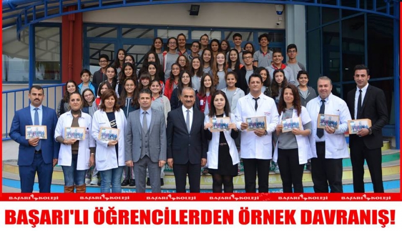 BAŞARI'LI ÖĞRENCİLERDEN ÖRNEK DAVRANIŞ!