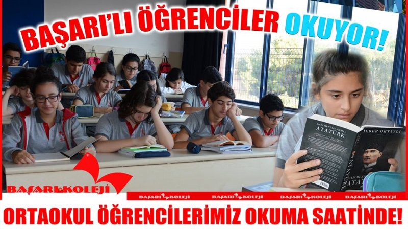 ORTAOKUL ÖĞRENCİLERİMİZ OKUMA SAATİNDE!