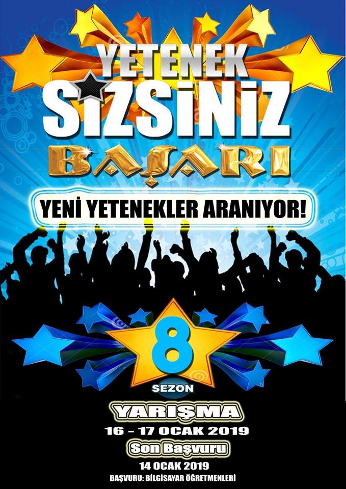 YETENEK SİZSİNİZ BAŞARI!